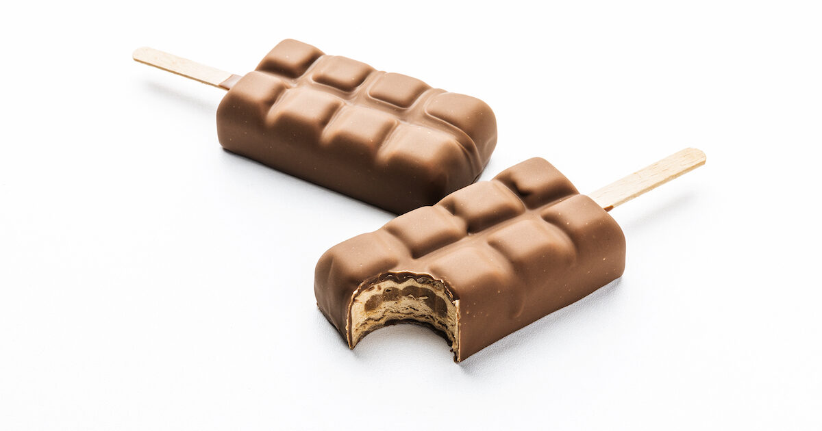 Hazelnut Praliné Ice cream on a Stick | Veliche